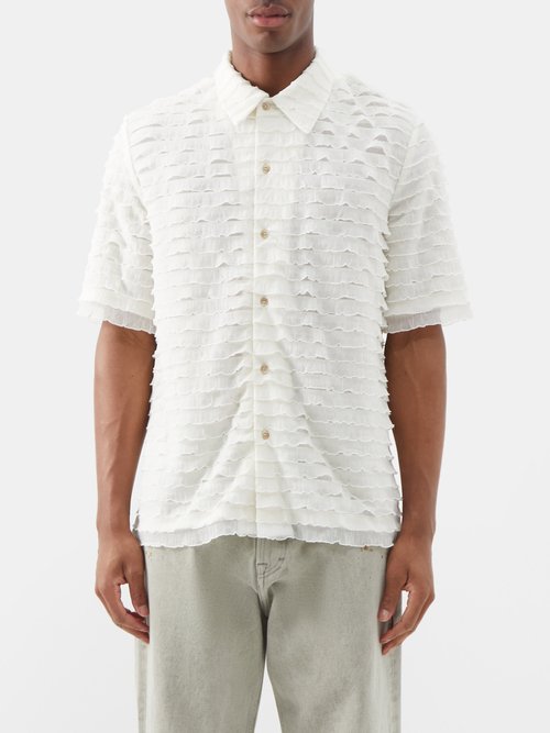 Séfr Noam Ruffle-overlay Shirt | Smart Closet