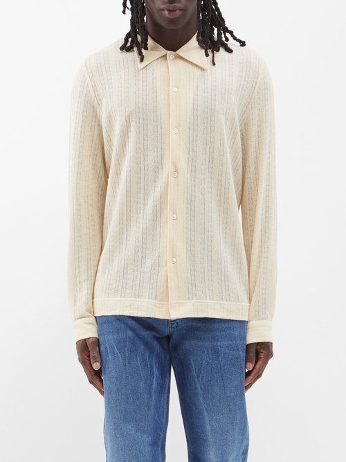 Séfr Ripley Striped Cotton-blend Shirt | Smart Closet