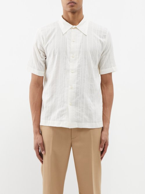 Séfr Suneham Embroidered Cotton-voile Shirt | Smart Closet