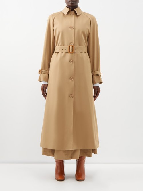 Giuliva Heritage - The Dust Cotton-twill Trench Coat - Womens - Camel