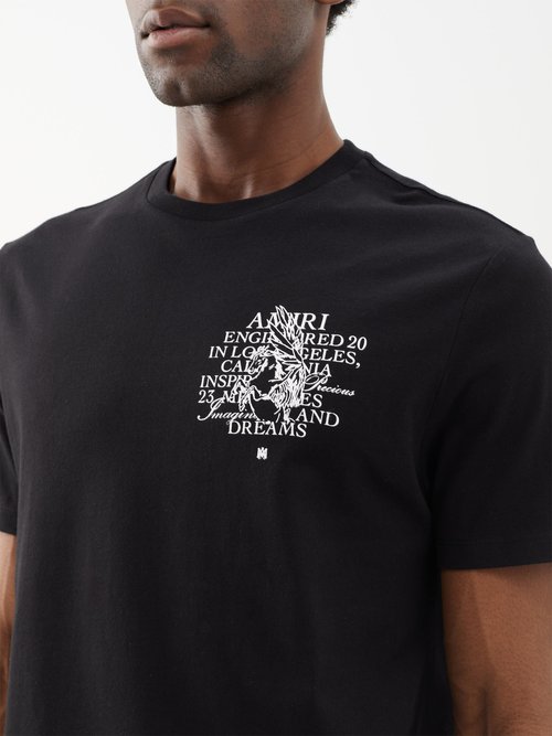 Luxury men's T-Shirt - Black Amiri Precious Memories T-Shirt