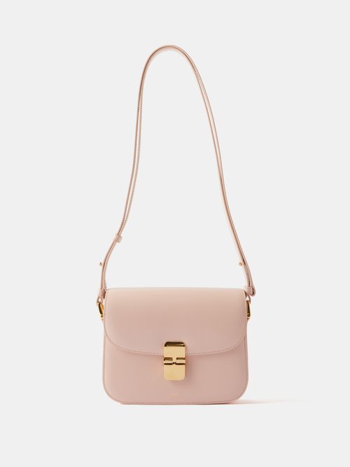 A.P.C. - Grace Small Leather Cross-body Bag - Womens - Light Pink