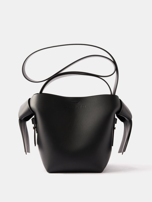 Acne Studios Musubi Mini Leather Cross-body Bag In Black | ModeSens