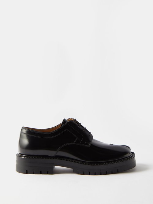 Maison Margiela - Tabi Leather Loafers - Womens - Black