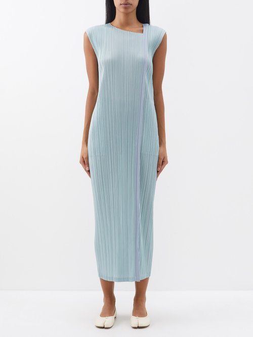 Pleats Please by Issey Miyake June Monthly Colors Dress in Pastel Pink