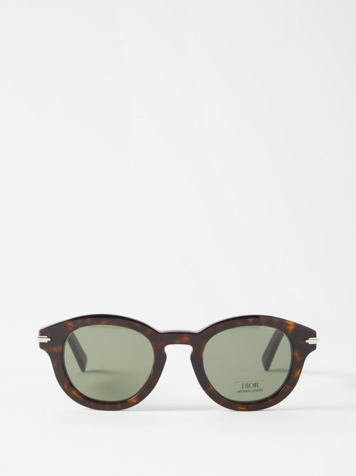 Dior - Diorblacksuit D-frame Acetate Sunglasses - Mens - Dark Tortoiseshell