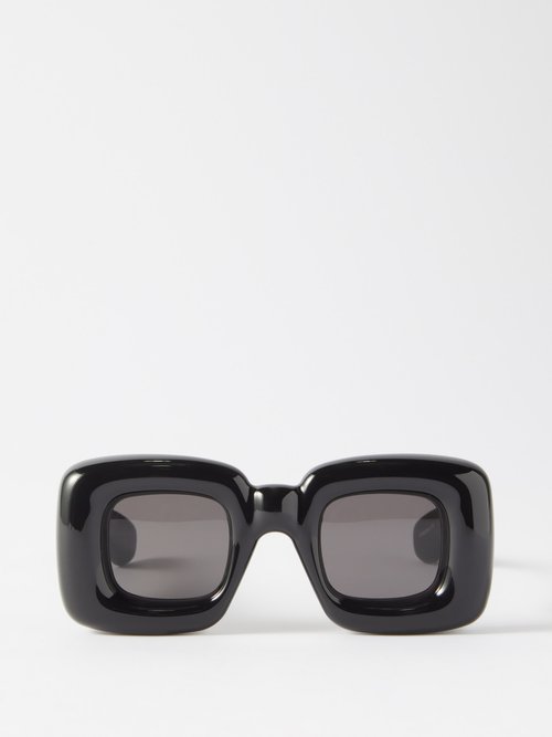 LOEWE Eyewear Inflated Square Acetate Sunglasses
