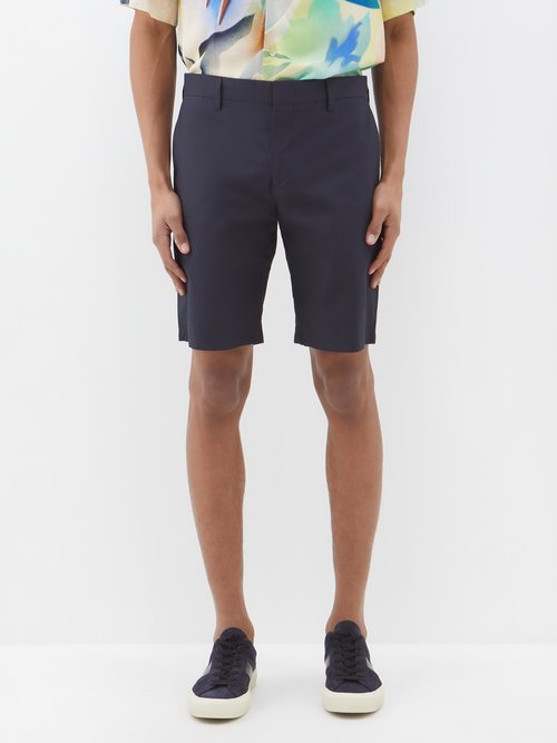 Paul Smith - Organic Cotton Shorts - Mens - Navy