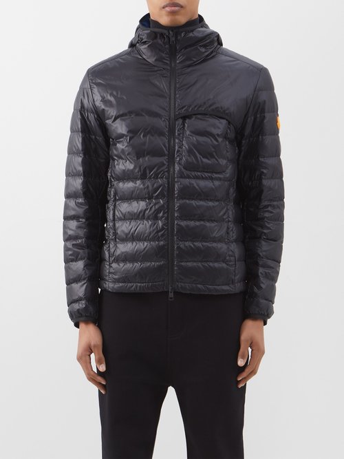 Moncler Divedro Quilted-down Hooded Jacket In Black