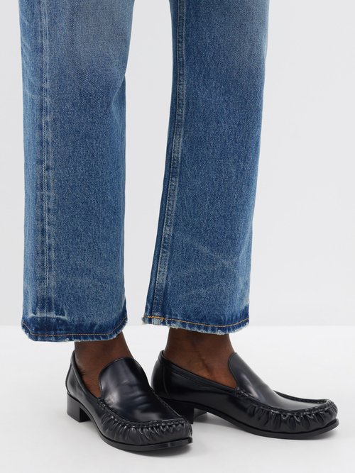 Acne Studios Leather Loafer In Black | ModeSens