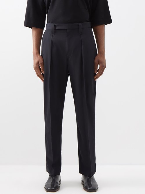 Lemaire Black Pleated Trousers | ModeSens