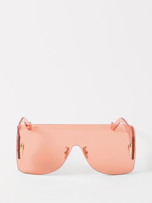 LOEWE Eyewear Oversized Flat-top Shield Sunglasses