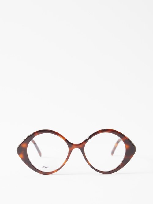 LOEWE Eyewear Oversized Diamond-frame Acetate Glasses