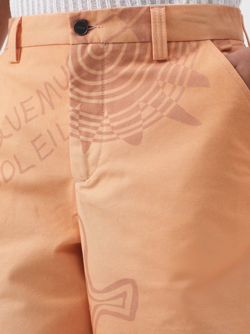 Jacquemus Orange Le Raphia 'le Short Tecido' Shorts | ModeSens
