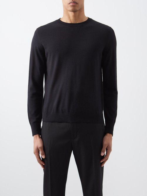 Nili Lotan - Cory Merino-blend Sweater - Mens - Black