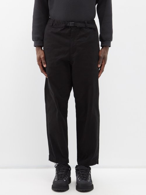 Black Elasticized Waistband Trousers