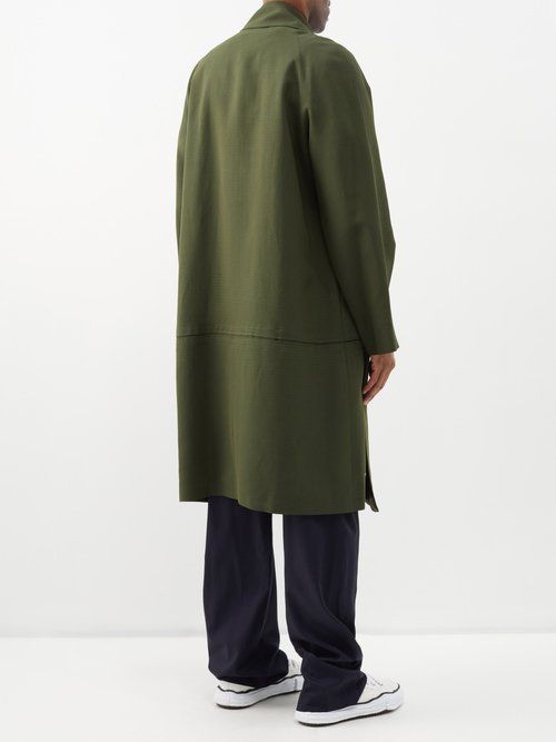 Namacheko Green Double Breasted Coat | ModeSens