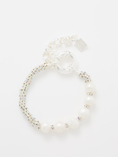 Pearl Octopuss.y Paris Diamond Pearl & Sterling-silver Bracelet