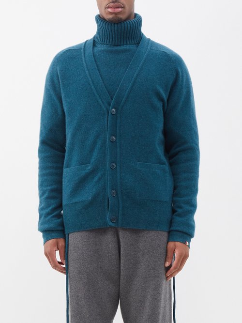 Extreme Cashmere - Feike Cashmere-blend Cardigan - Mens - Green