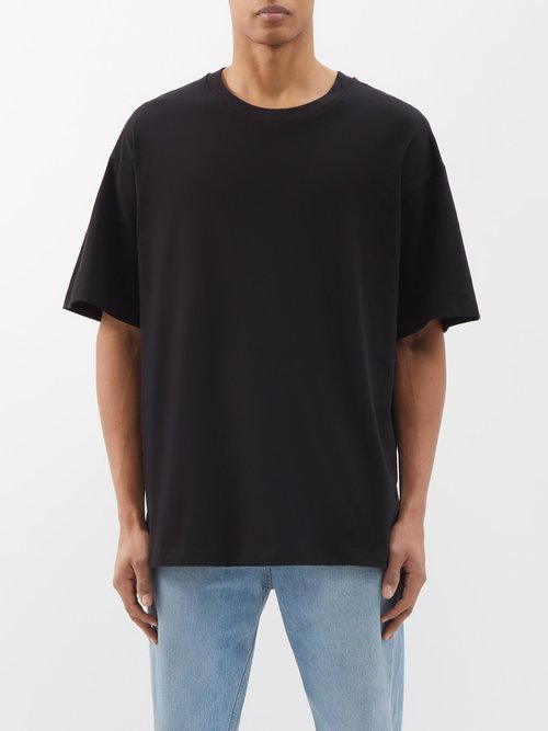 The Row - Nilson Oversized Organic-cotton Jersey T-shirt - Mens - Black