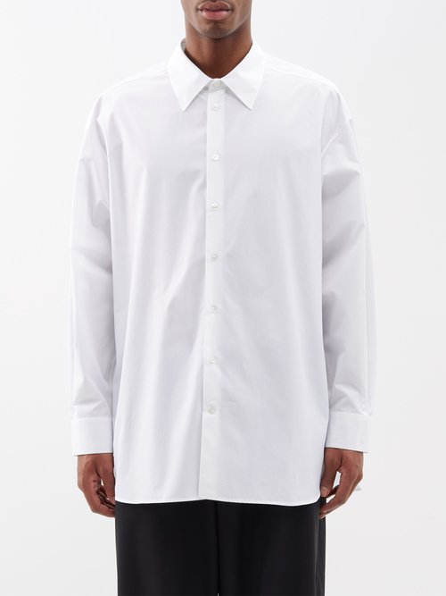 The Row - Lukre Cotton-poplin Tunic Shirt - Mens - White