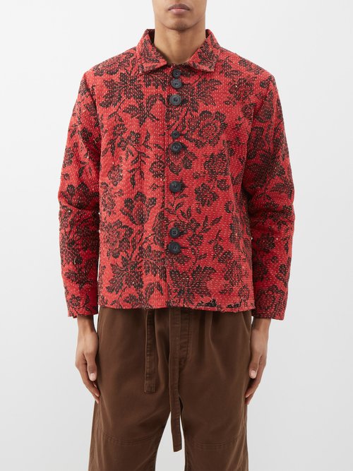 By Walid - Wilde 19th-century Floral-print Linen-blend Jacket - Mens - Floral