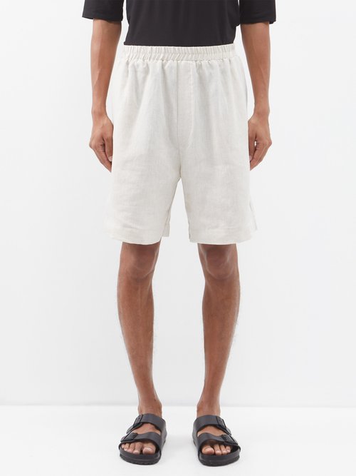 Albus Lumen Elasticated-waist Cotton Shorts
