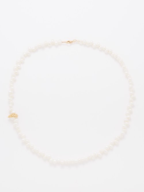 Alighieri La Calliope Pearl & 24kt Gold-plated Necklace