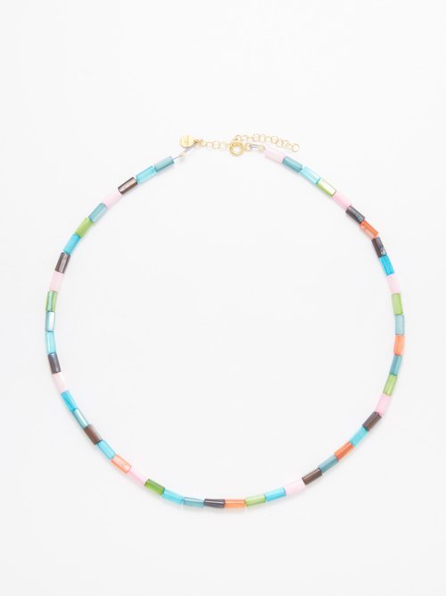 Hermina Athens Jaws Beaded Necklace In Multi