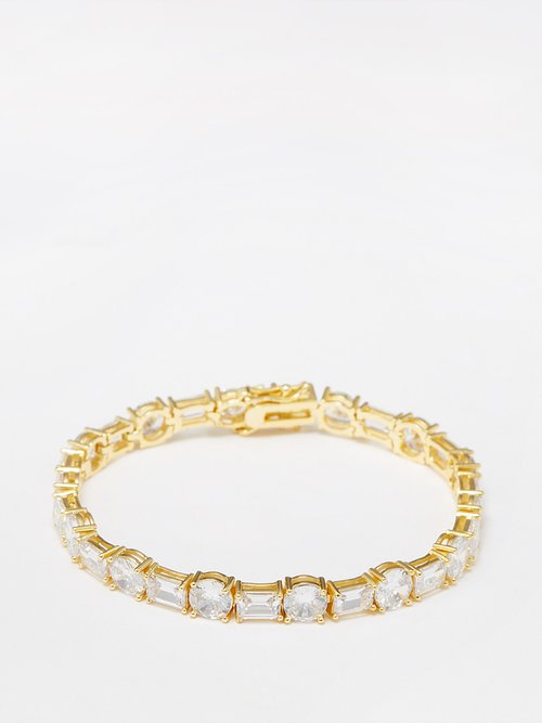 Fallon Cubic Zirconia & Gold-plated Bracelet