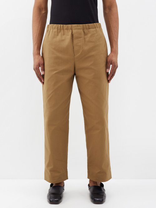 Meta Campania Collective Ed Elasticated-waist Cotton-drill Trousers