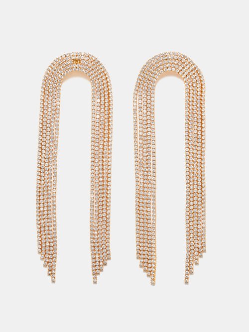 Crystal Haze Rainfall 18kt Gold-plated Earrings