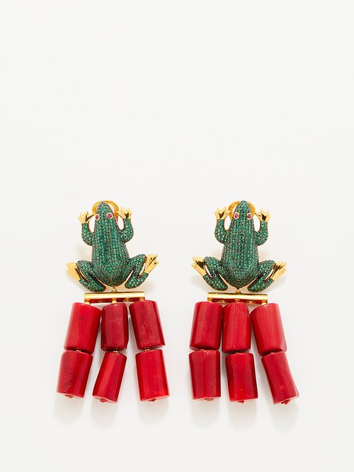 Begüm Khan Frog 24kt Gold-plated Clip Earrings