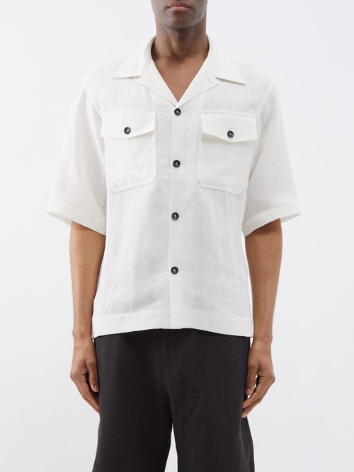 3man - Highland Linen Shirt - Mens - White