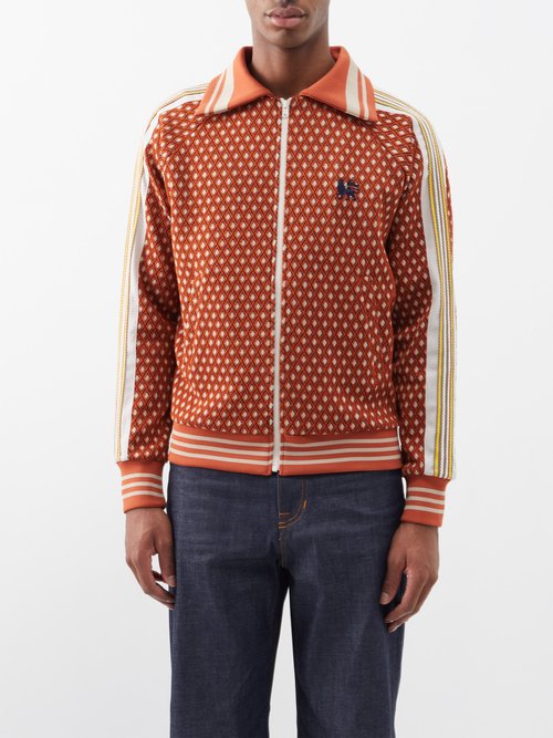 Retro Track Jacket In Orange