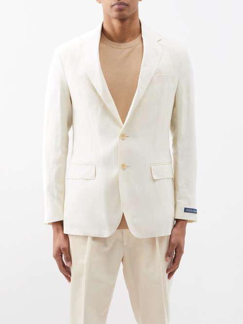 Polo Ralph Lauren - Flap-pocket Linen Jacket - Mens - Cream
