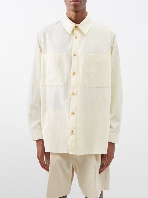 Le17septembre Homme Patch-pocket Slubbed Cotton Shirt
