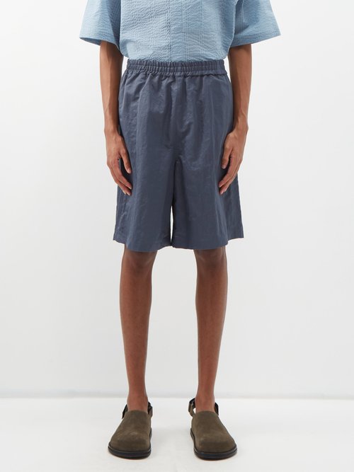 Le17septembre Homme Elasticated-waist Crinkled Shorts
