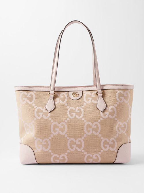 Gucci Ophidia Gg Jumbo Supreme-canvas Tote Bag In Pink | ModeSens