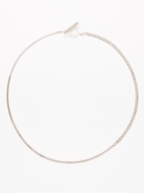 Bottega Veneta - Curb-link Sterling-silver Necklace - Mens - Silver