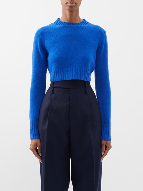 Max Mara Cinese Sweater In Blue