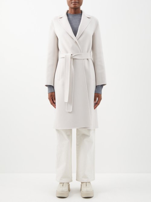 S Max Mara - Pauline Wrap Coat - Womens - White