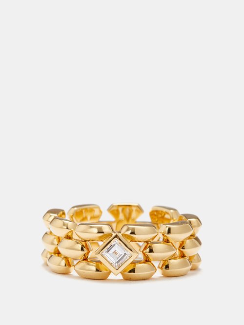 Lizzie Mandler Cleo Diamond & 18kt Gold Ring