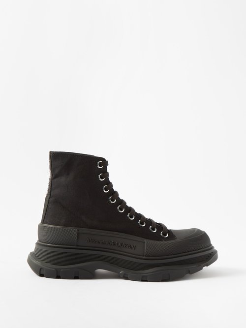 Alexander McQueen Tread Slick Chunky-sole High-top Boots
