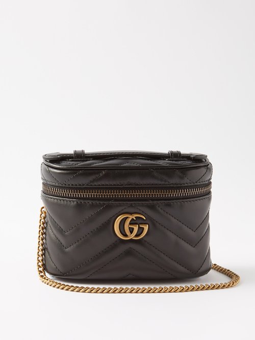 Gucci Gg Marmont 2.0 Leather Coin Case in Black