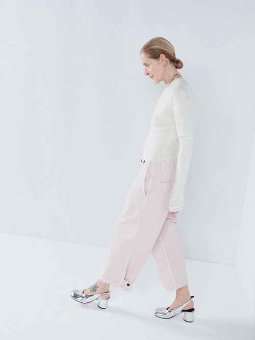Raey Wide-leg Organic-cotton Button-hem Chino Trouser | Smart Closet
