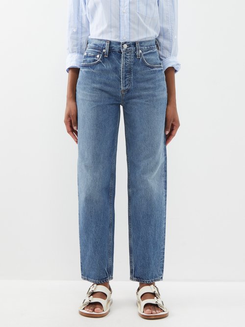 Citizens Of Humanity Devi Low-rise Tapered-leg Jeans In Blue