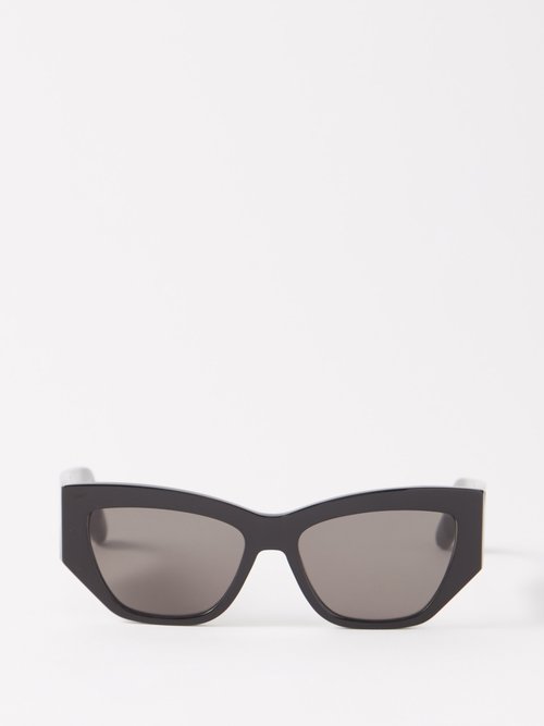 Victoria Beckham - Cat-eye Acetate Sunglasses - Womens - Black