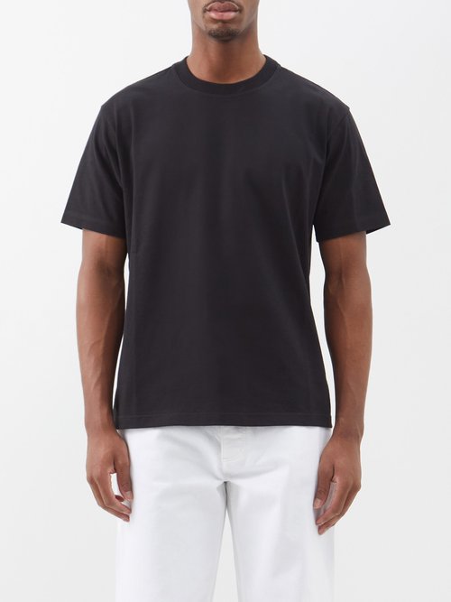 Bottega Veneta - Boxy Cotton-jersey T-shirt - Mens - Black