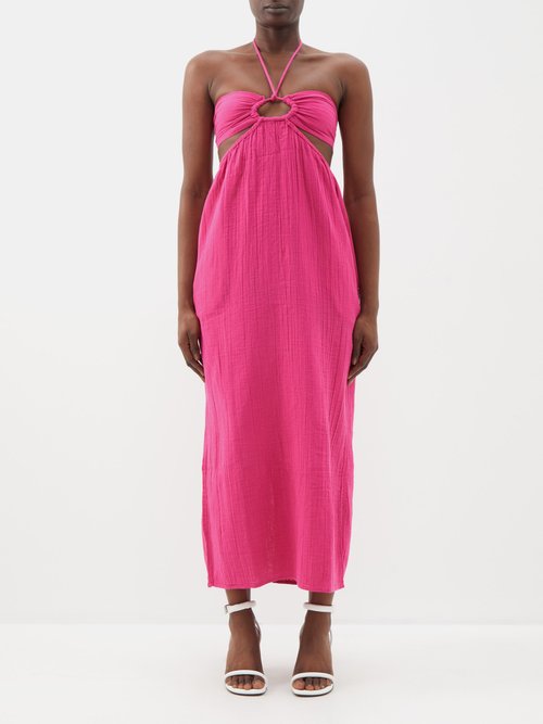 Mara Hoffman Laila Cutout Organic-cotton Dress